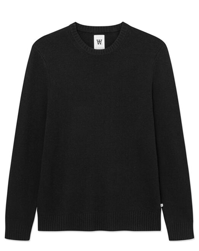 Wood Wood - WWTal Crew Neck Strik - Black